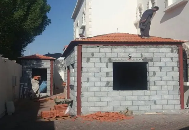 غرفة حراسة ومكتب موقع مشروع