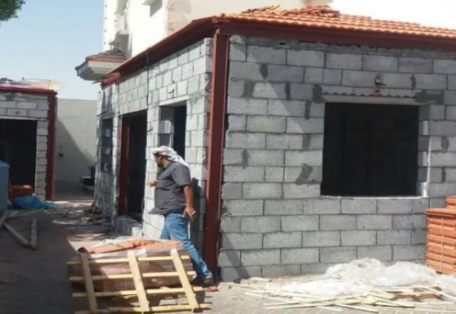 غرفة حراسة ومكتب موقع مشروع